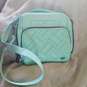 Lug Quilted Crossbody Bag - Mint